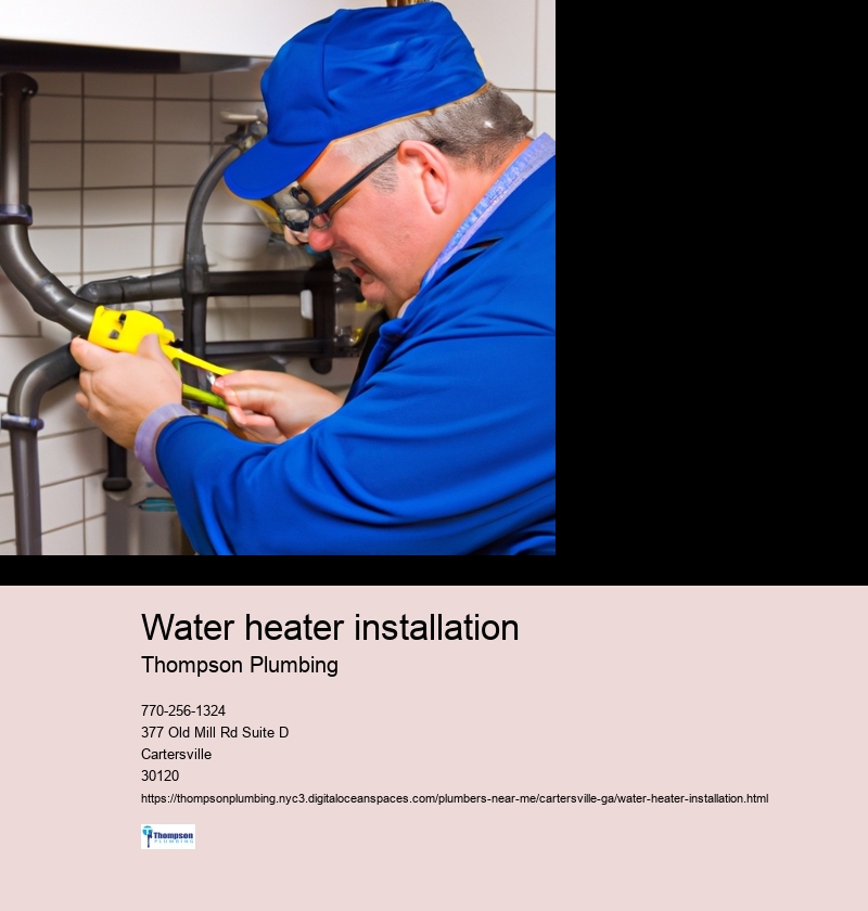 Water heater installation